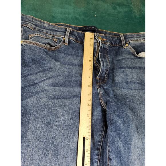Tommy Hilfiger Jeans Size 14 Womens Blue Pants Stretch Mid Rise Amherst Skinny - Picture 7 of 13